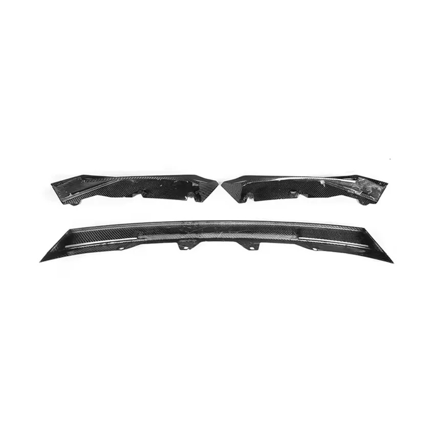 V Style Dry Carbon Fiber Front Bumper Lip For  G80 M3 G82 M4 Carbon Fiber Body Kit